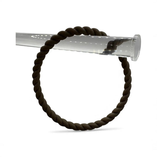 Women’s Braided Silicone Bracelet - Stackable- Brown